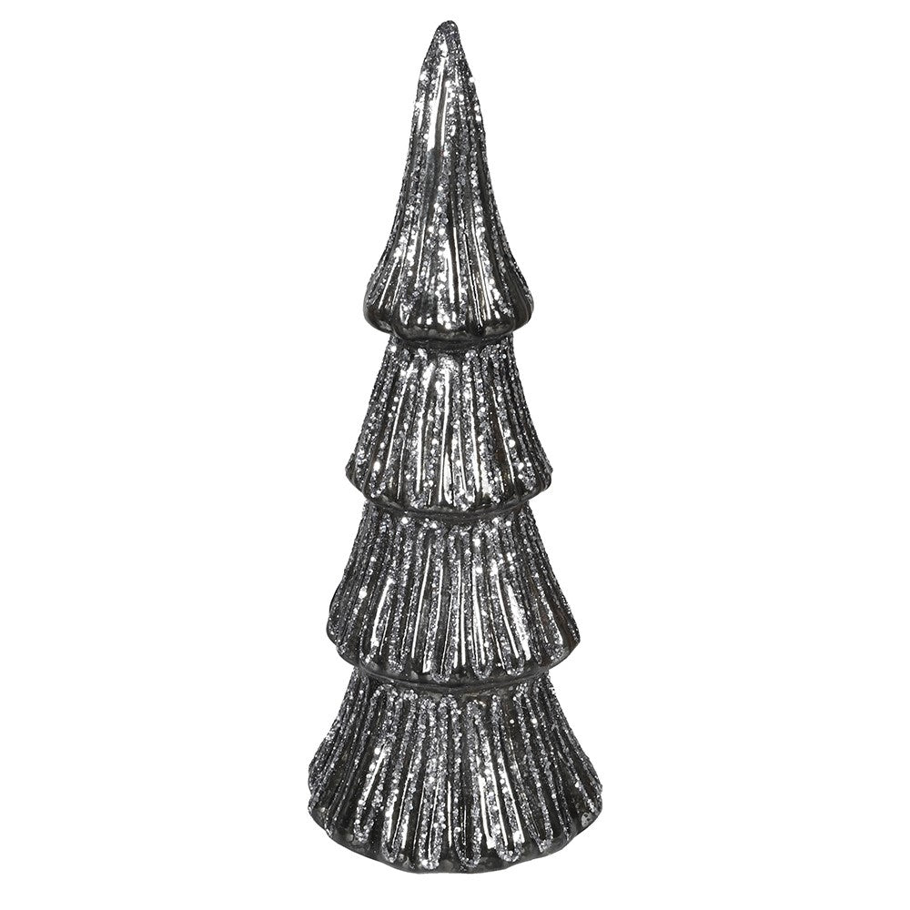 Large Silver LED Xmas Tree – Elegant Holiday Decor - LUXONAS