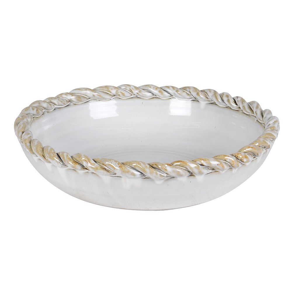 Large Slip Glaze Bowl