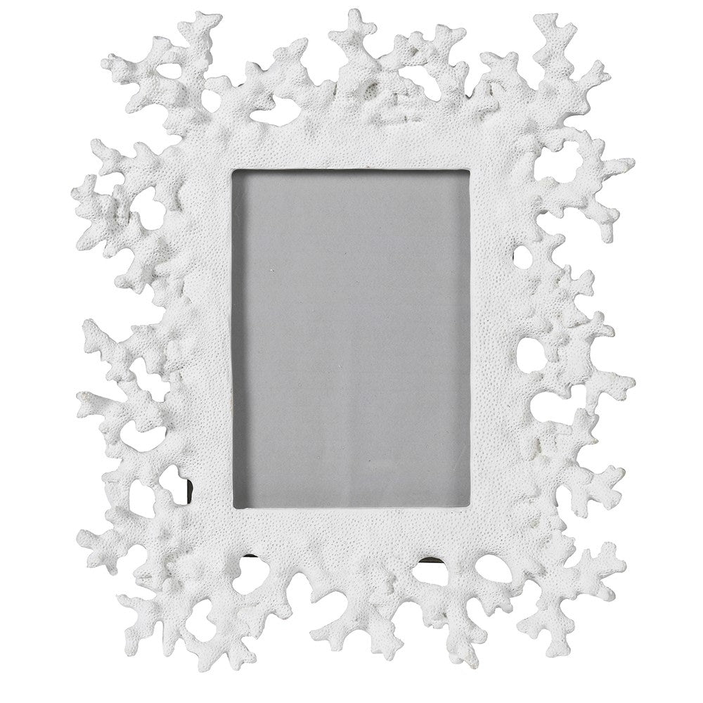 Large White Coral Photo Frame for Elegant Decor – LUXONAS