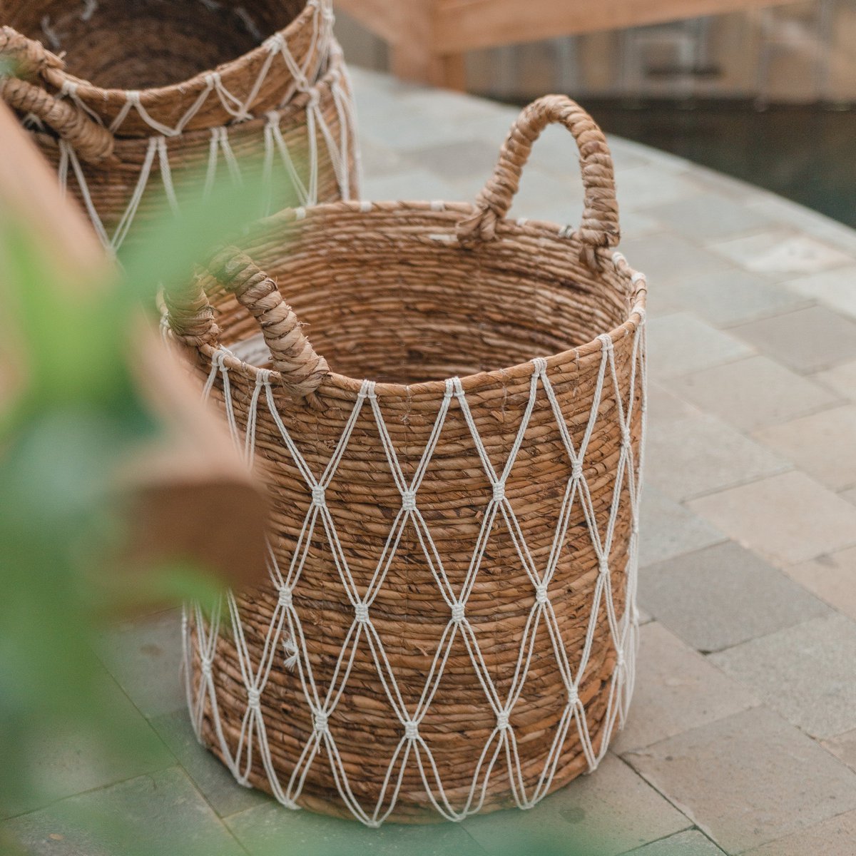 Laundry Basket | Plant Basket GARIAU made from Banana Fibre (3 sizes) - LUXONAS HOME