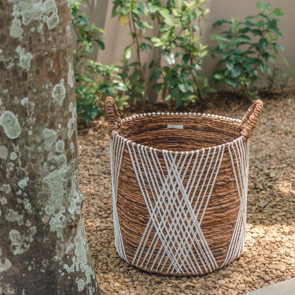 Laundry Basket | Plant Basket | Storage Basket JUWANA made of Banana Fibre - LUXONAS HOME
