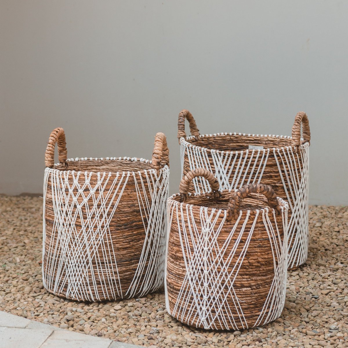 Laundry Basket | Plant Basket | Storage Basket JUWANA made of Banana Fibre - LUXONAS HOME