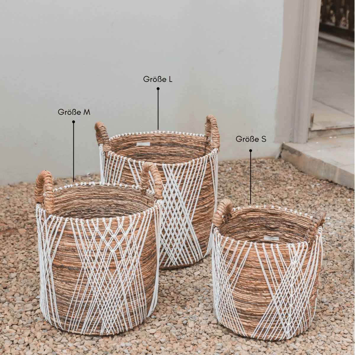 Laundry Basket | Plant Basket | Storage Basket JUWANA made of Banana Fibre - LUXONAS HOME