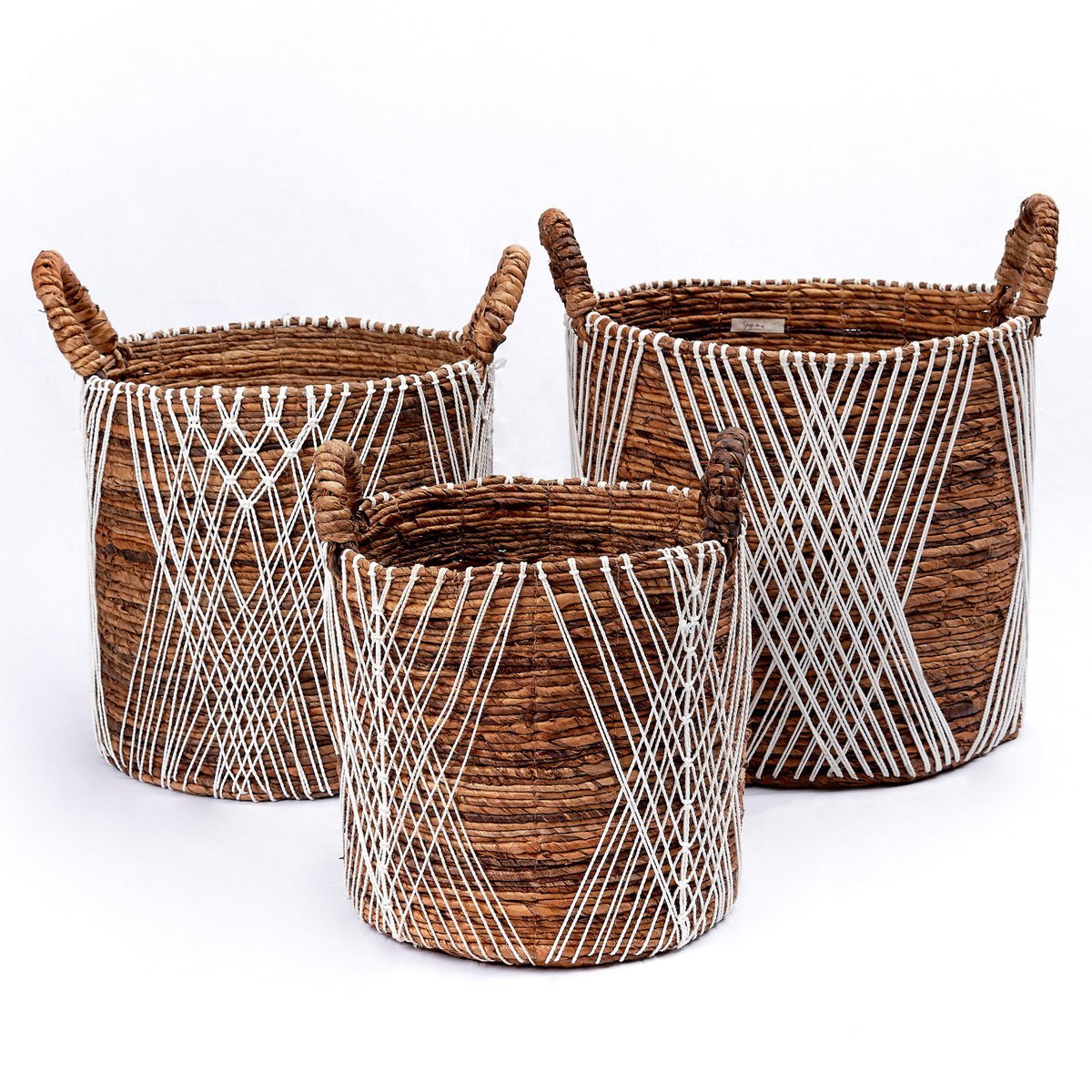 Laundry Basket | Plant Basket | Storage Basket JUWANA made of Banana Fibre - LUXONAS HOME
