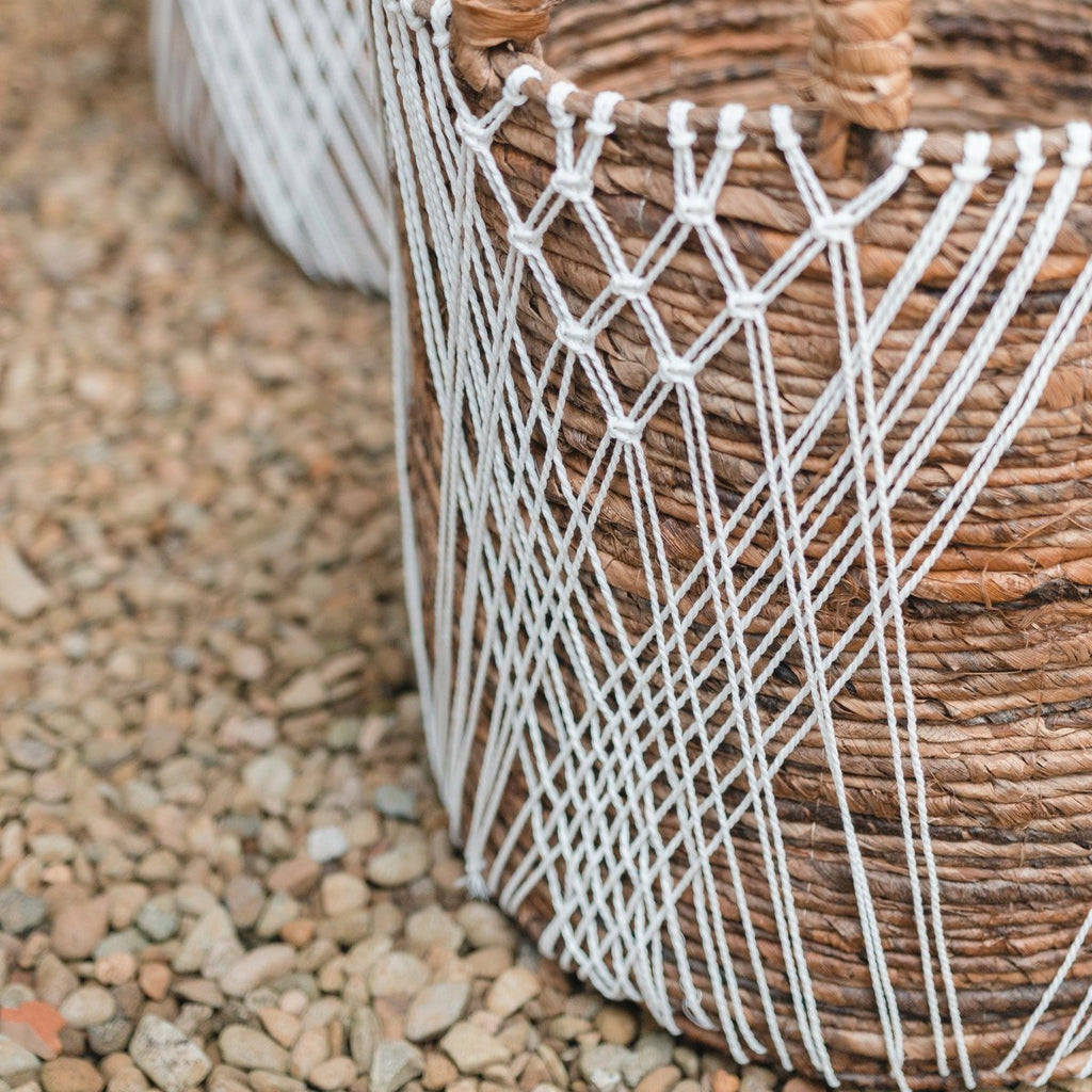 Laundry Basket | Plant Basket | Storage Basket JUWANA made of Banana Fibre - LUXONAS HOME