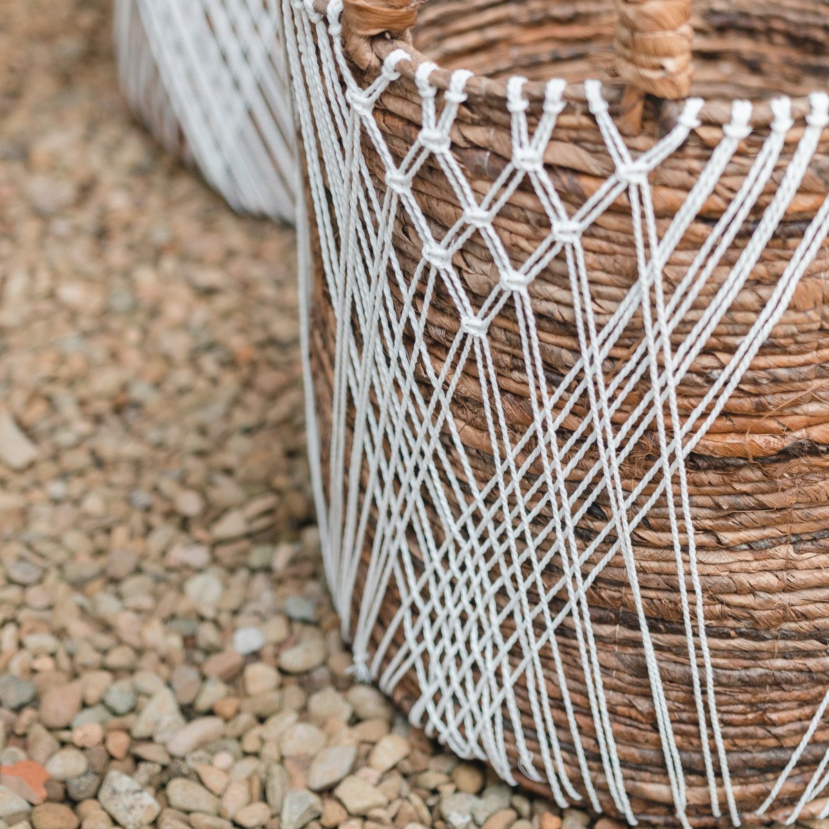 Laundry Basket | Plant Basket | Storage Basket JUWANA made of Banana Fibre - LUXONAS HOME