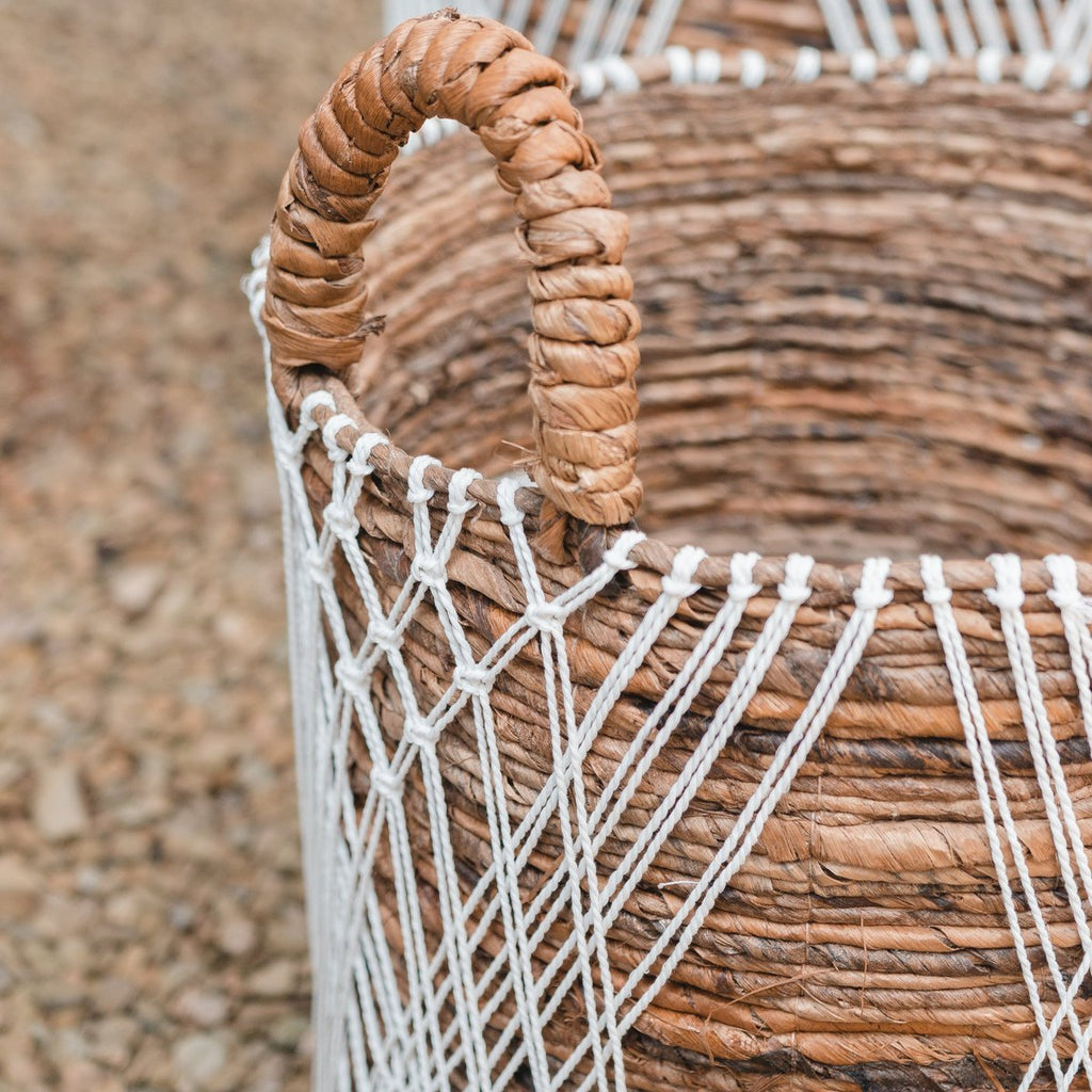 Laundry Basket | Plant Basket | Storage Basket JUWANA made of Banana Fibre - LUXONAS HOME