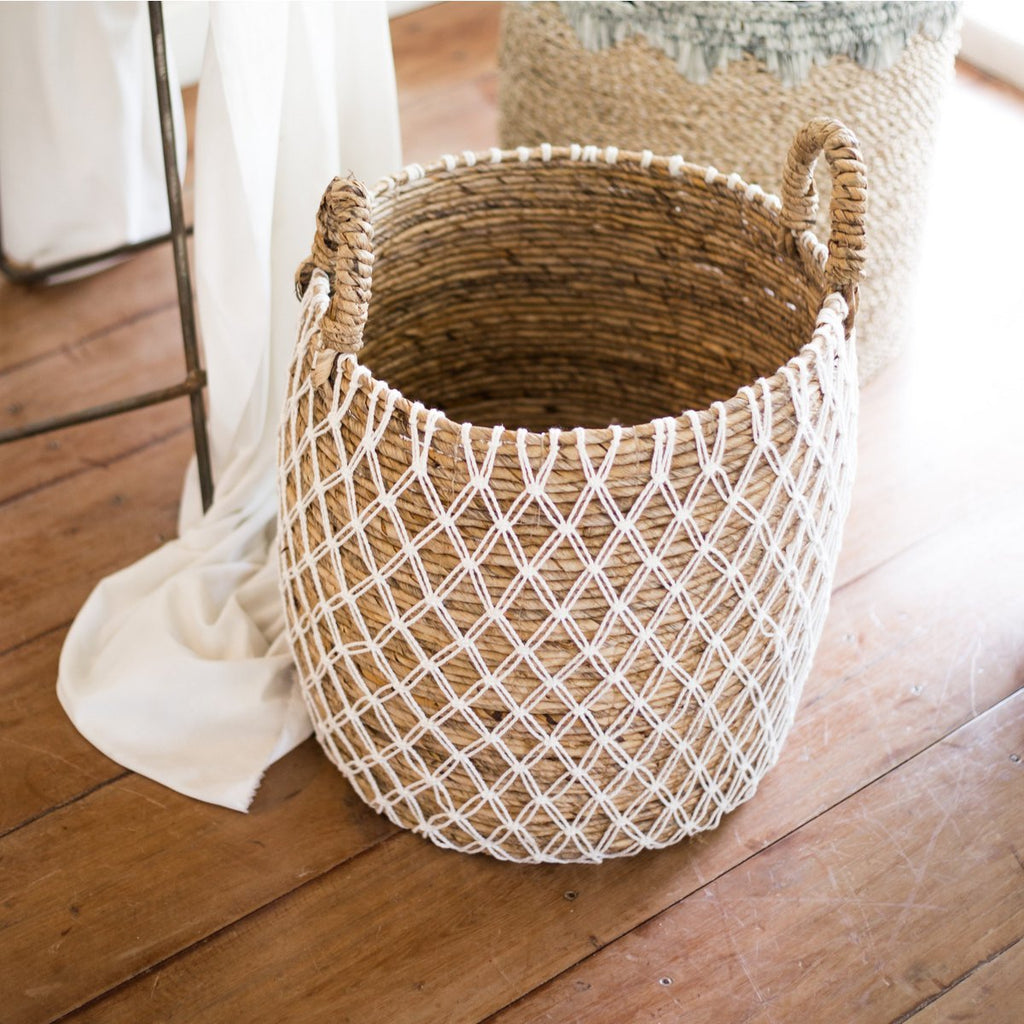 Laundry Basket | Plant Basket | Storage Basket KUBU made from Banana Fibre (3 sizes) - LUXONAS HOME