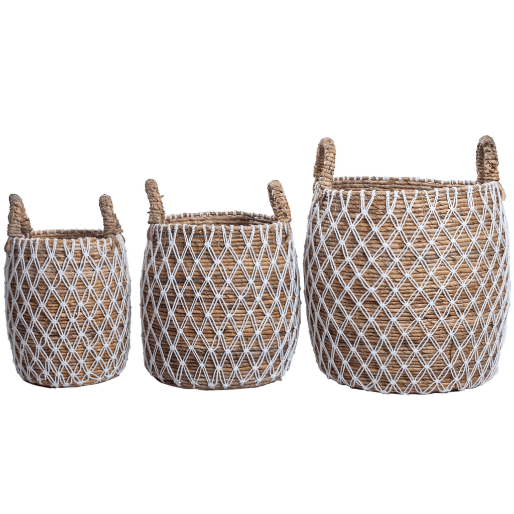 Laundry Basket | Plant Basket | Storage Basket KUBU made from Banana Fibre (3 sizes) - LUXONAS HOME