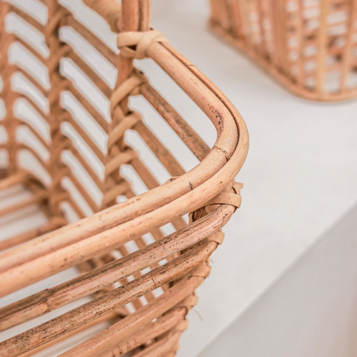 Laundry Basket | Plant Basket | Storage Basket KUPANG made from Rattan (3 sizes) - LUXONAS HOME