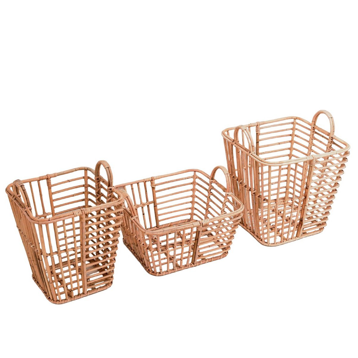 Laundry Basket | Plant Basket | Storage Basket KUPANG made from Rattan (3 sizes) - LUXONAS HOME