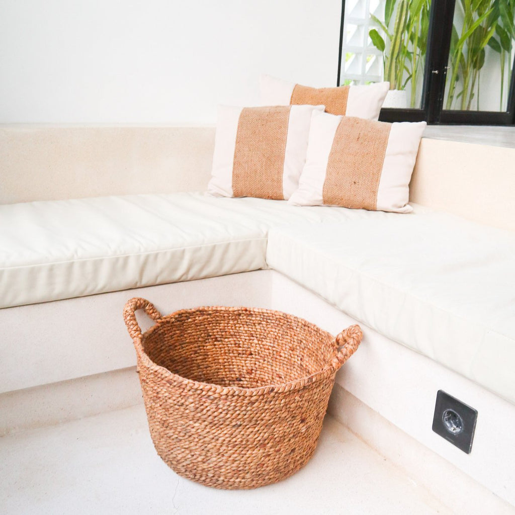 Laundry Basket | Plant Basket | Storage Basket SAMU made from Water Hyacinth (3 sizes) - LUXONAS HOME