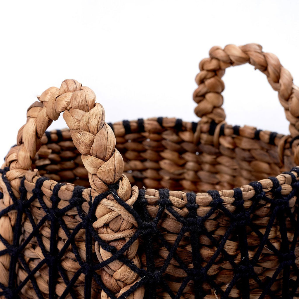 Laundry Basket PRAYA | Plant Basket made from Water Hyacinth - LUXONAS HOME