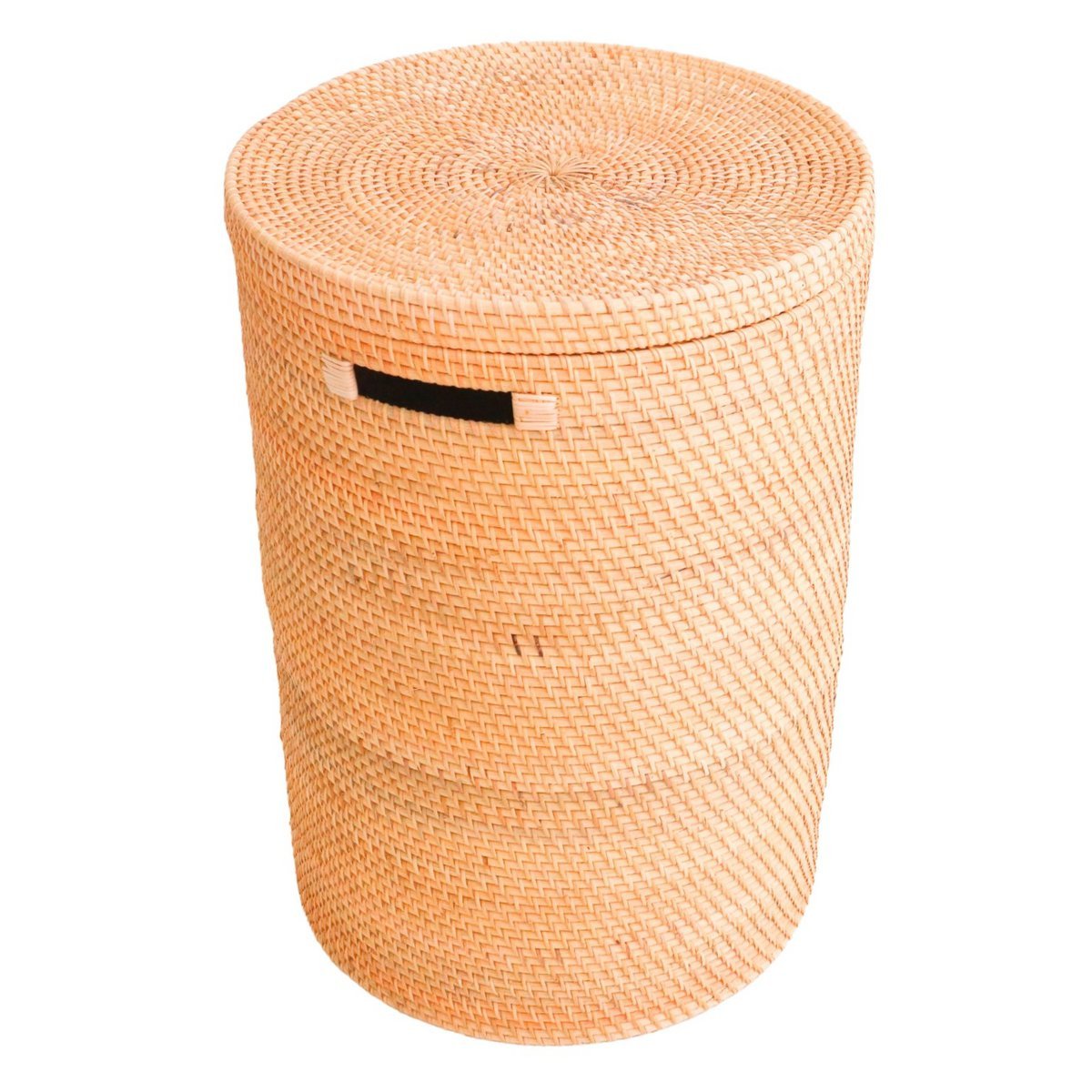 Laundry Basket with Lid Storage Basket made from Rattan SARI (2 sizes) - LUXONAS HOME