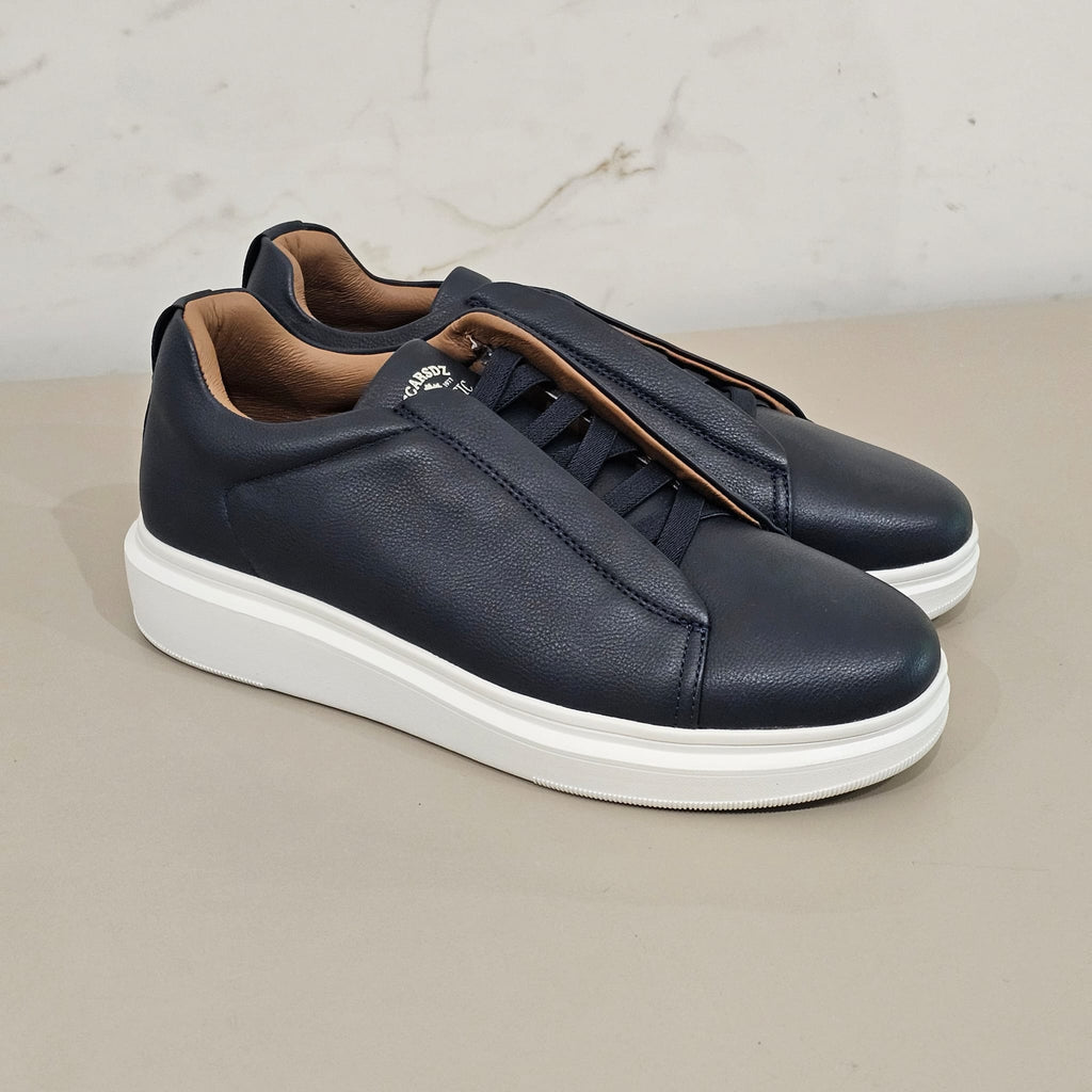 Leather Slip - On Sneakers | Casual Leather Sneakers for Adults - LUXONAS HOME