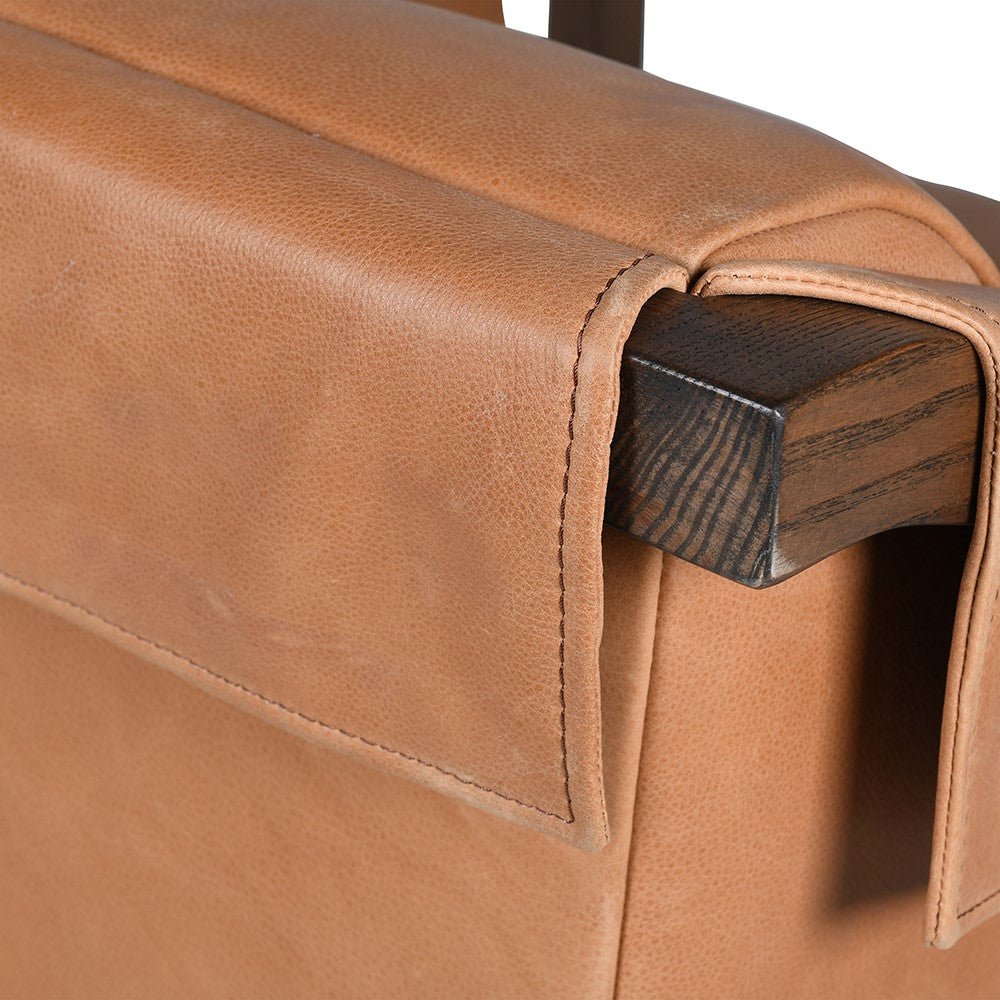 Leather Strap Accent Chair - LUXONAS