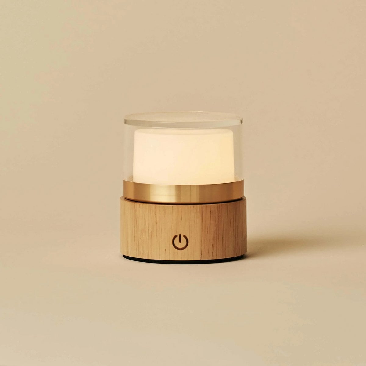 Leo Light Brown Wireless Rechargeable Lamp | Compact, Dimmable & USB Rechargeable - LUXONAS HOME