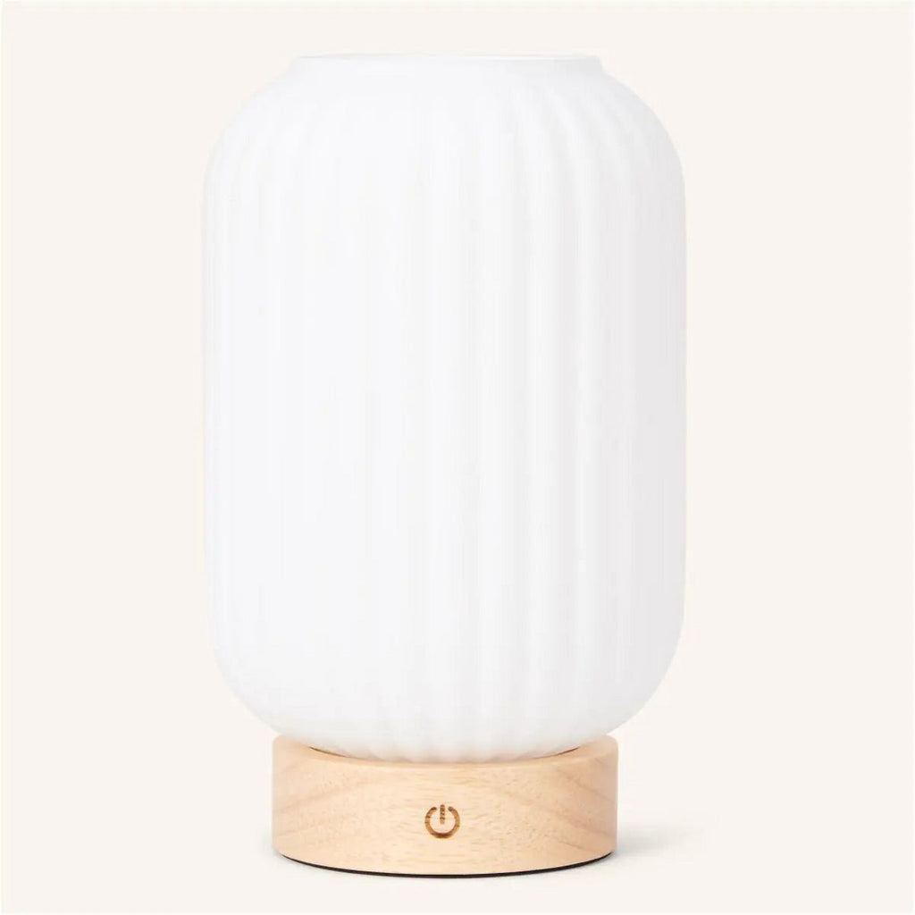 Lilly Light Brown Unique Rechargeable Lamp | 3 Light Modes, Dimmable & 100 - Hour Battery - LUXONAS HOME
