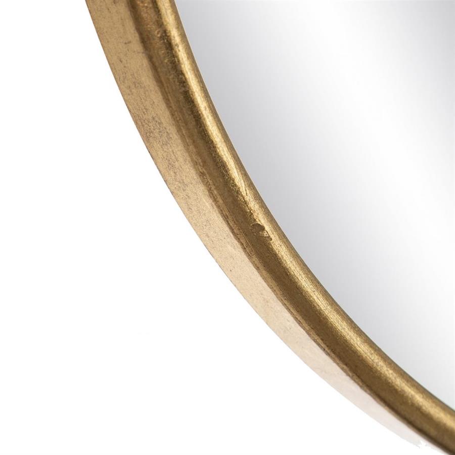 Linear Gold Metal Frame Mirror 76cm - LUXONAS