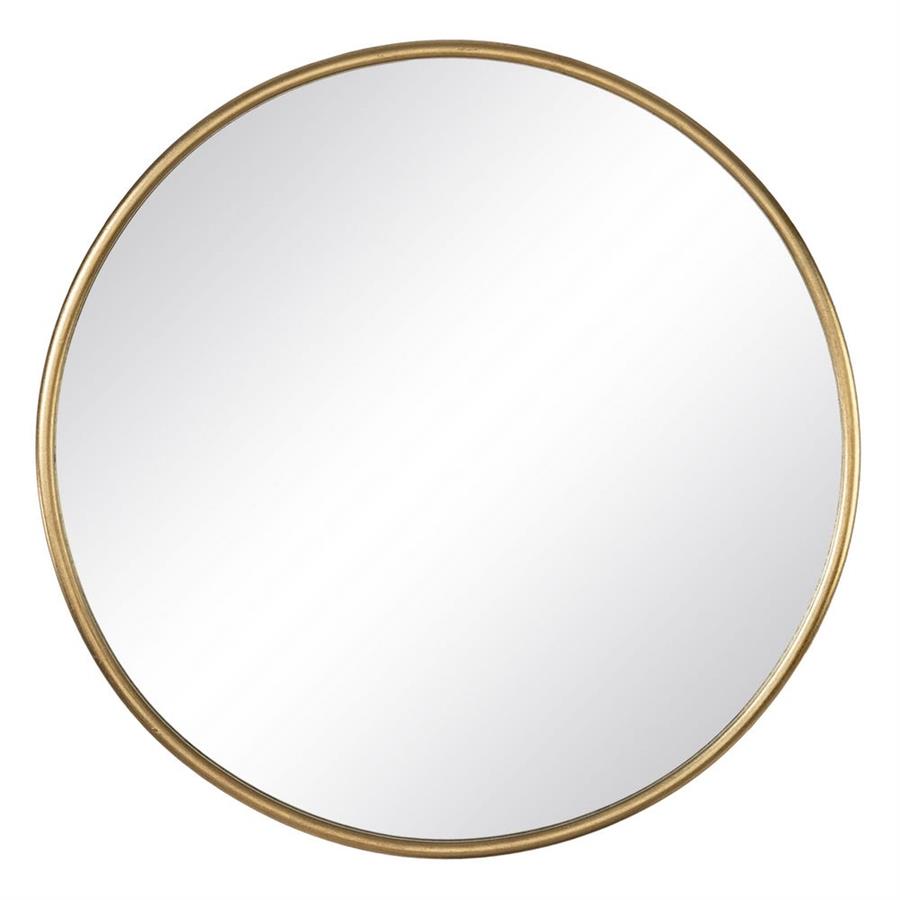 Linear Gold Metal Frame Mirror 76cm - LUXONAS