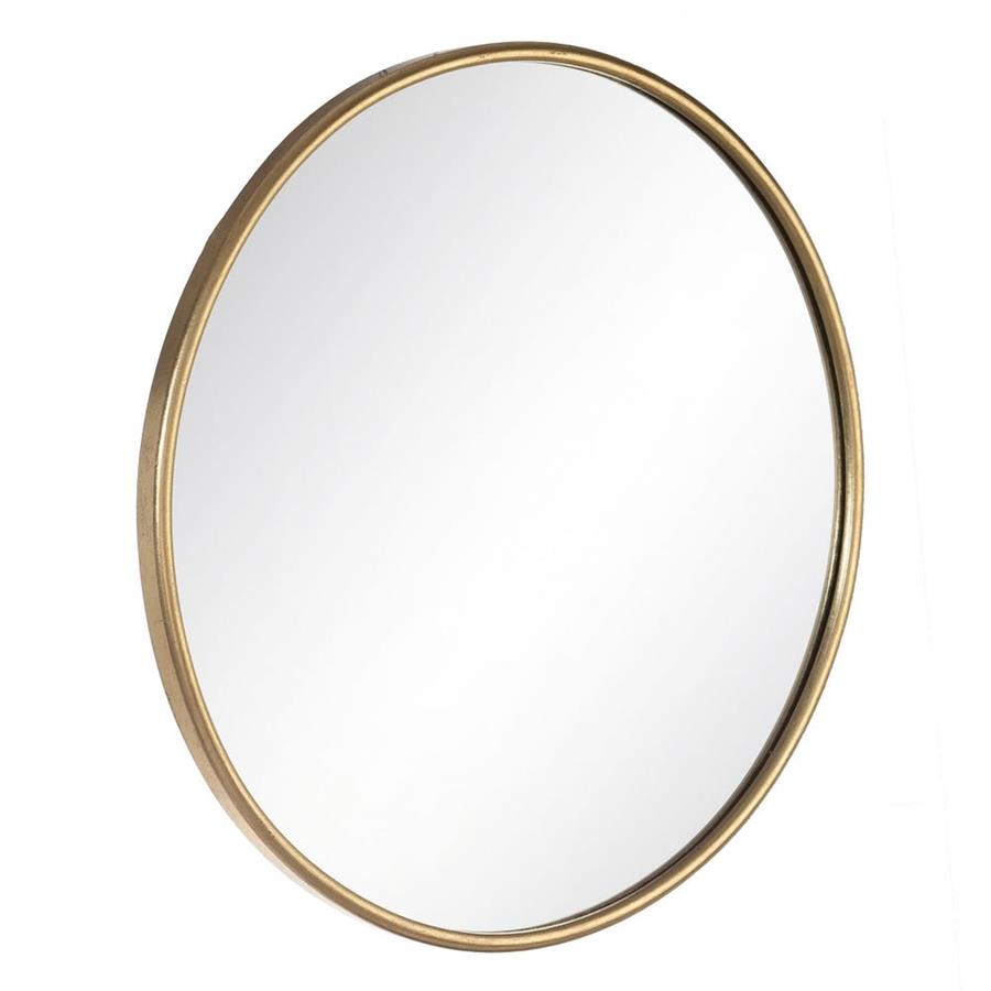 Linear Gold Metal Frame Mirror 76cm - LUXONAS