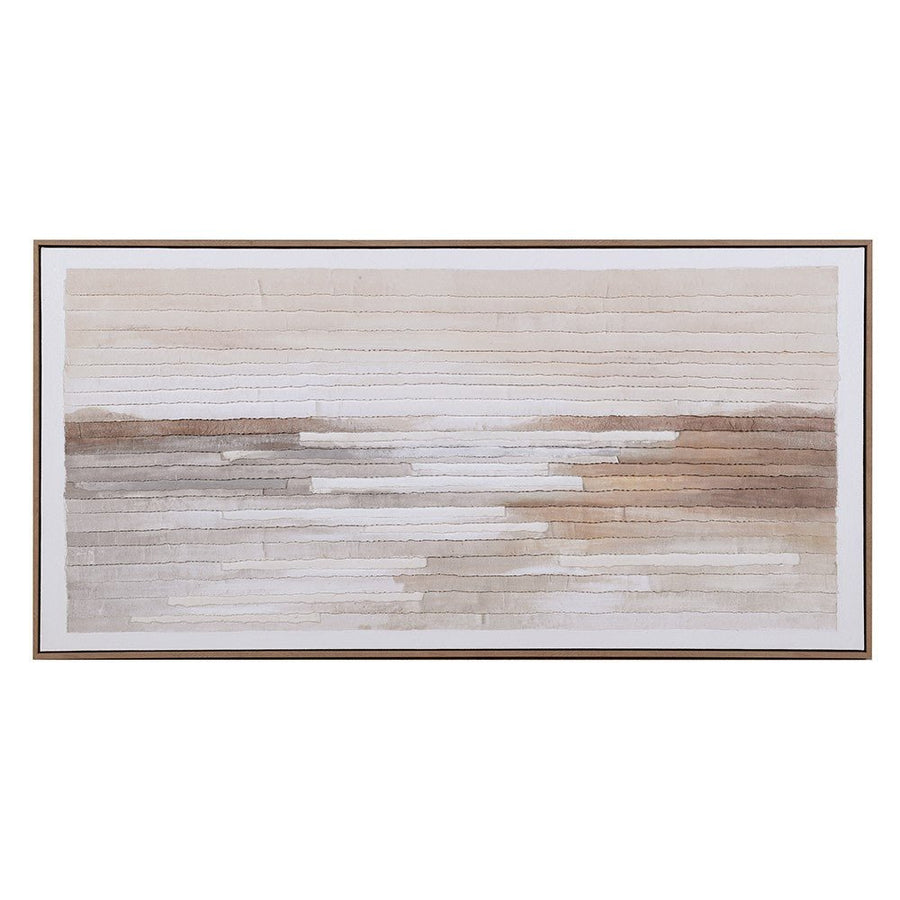 Lined Horizon Wall Art - Elegant Canvas Decor