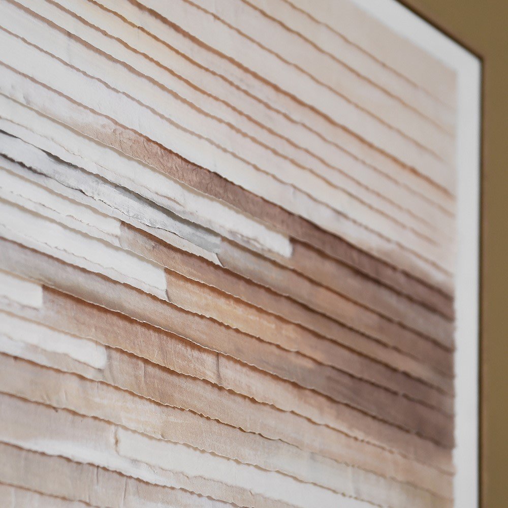 Lined Horizon Wall Art - Elegant Canvas Decor - LUXONAS