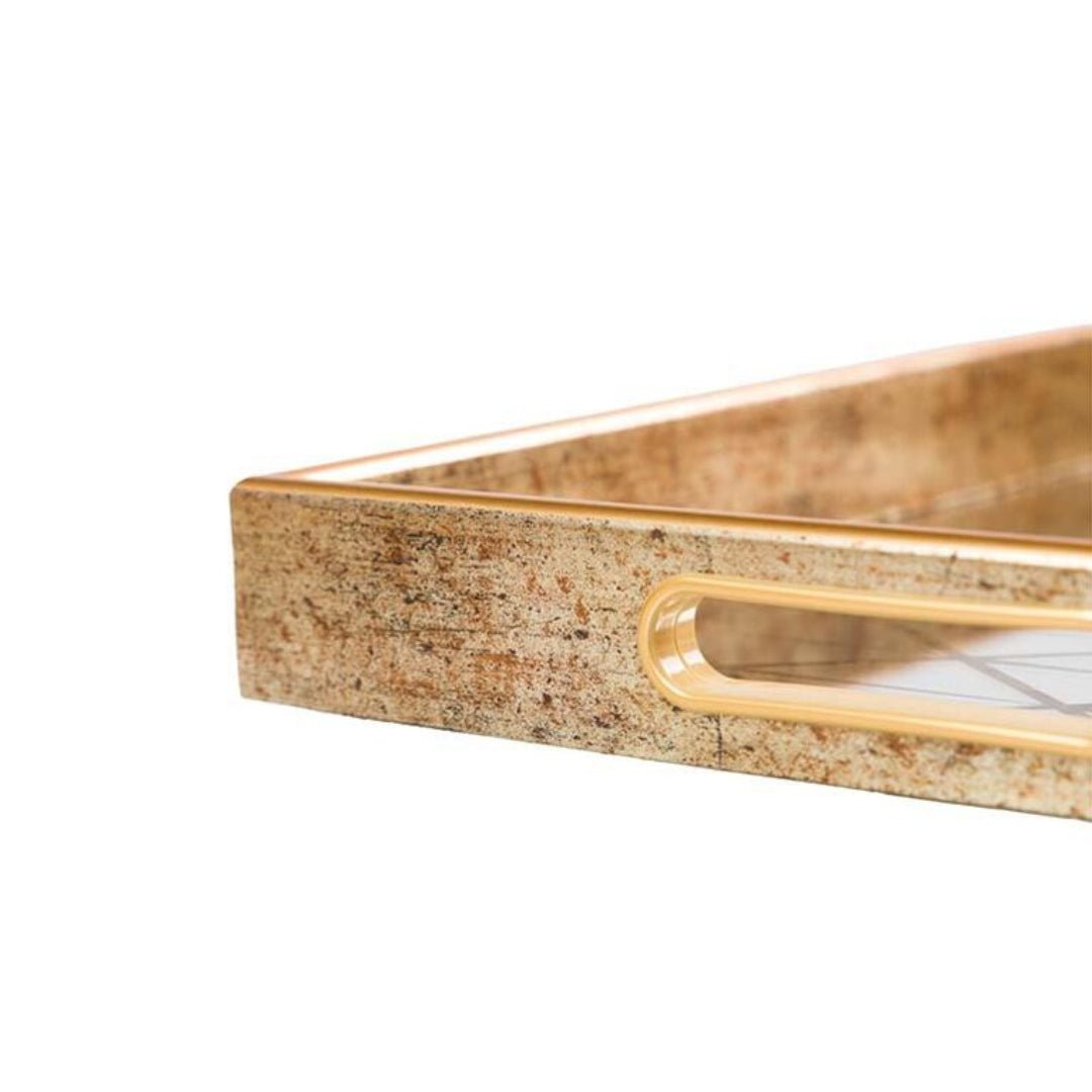 Lined Mirror Small Tray - LUXONAS