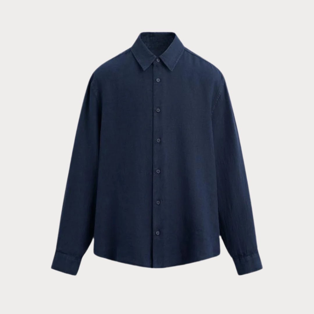 Linen Collar Shirt - LUXONAS HOME