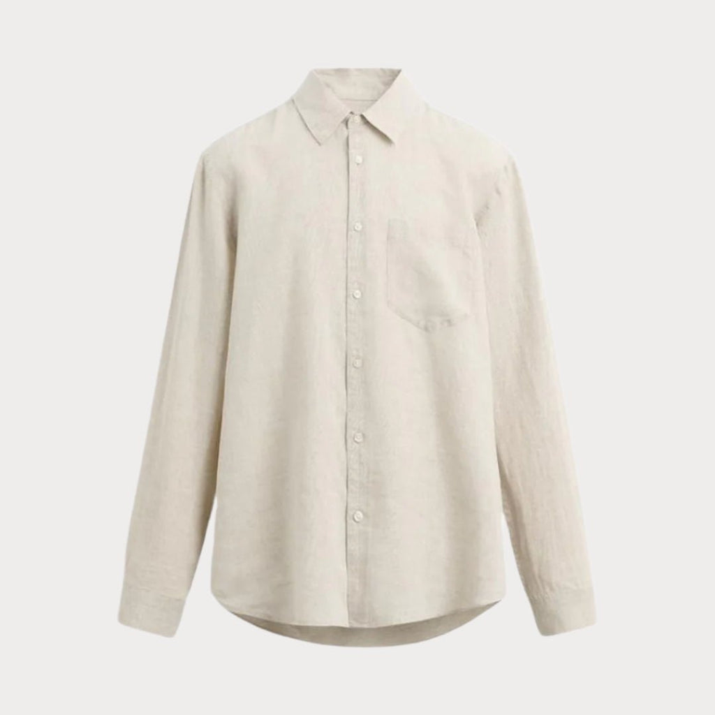 Linen Collar Shirt - LUXONAS HOME