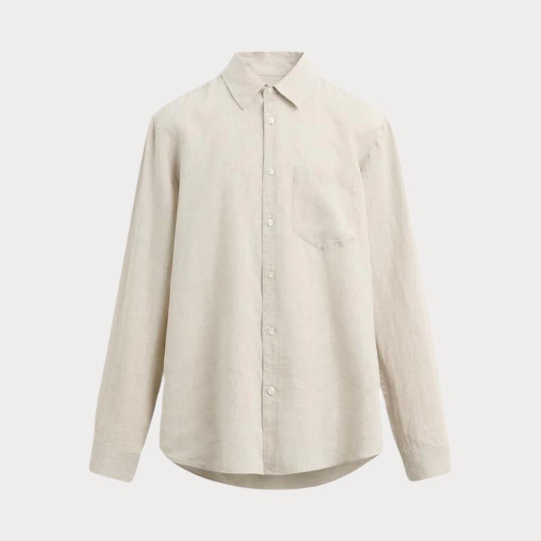 Linen Collar Shirt - LUXONAS HOME