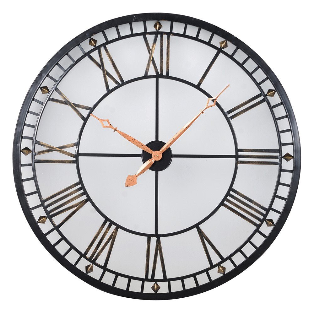 Lit Metal Round Wall Clock – Elegant Timepiece for Any Room - LUXONAS