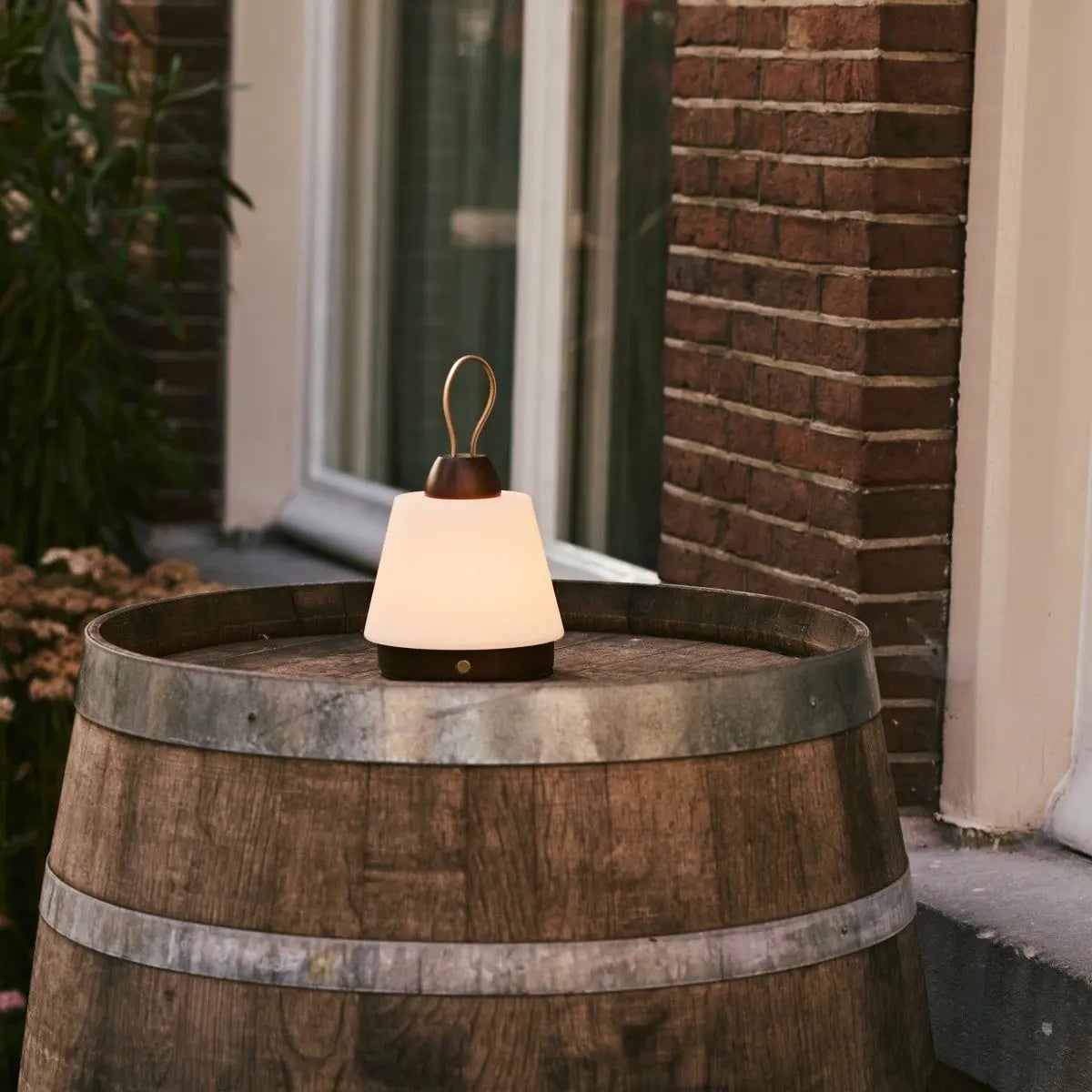 Liv Dark Brown Rechargeable Lamp | Leather Strap, Dimmable & 3 Light Modes - LUXONAS HOME