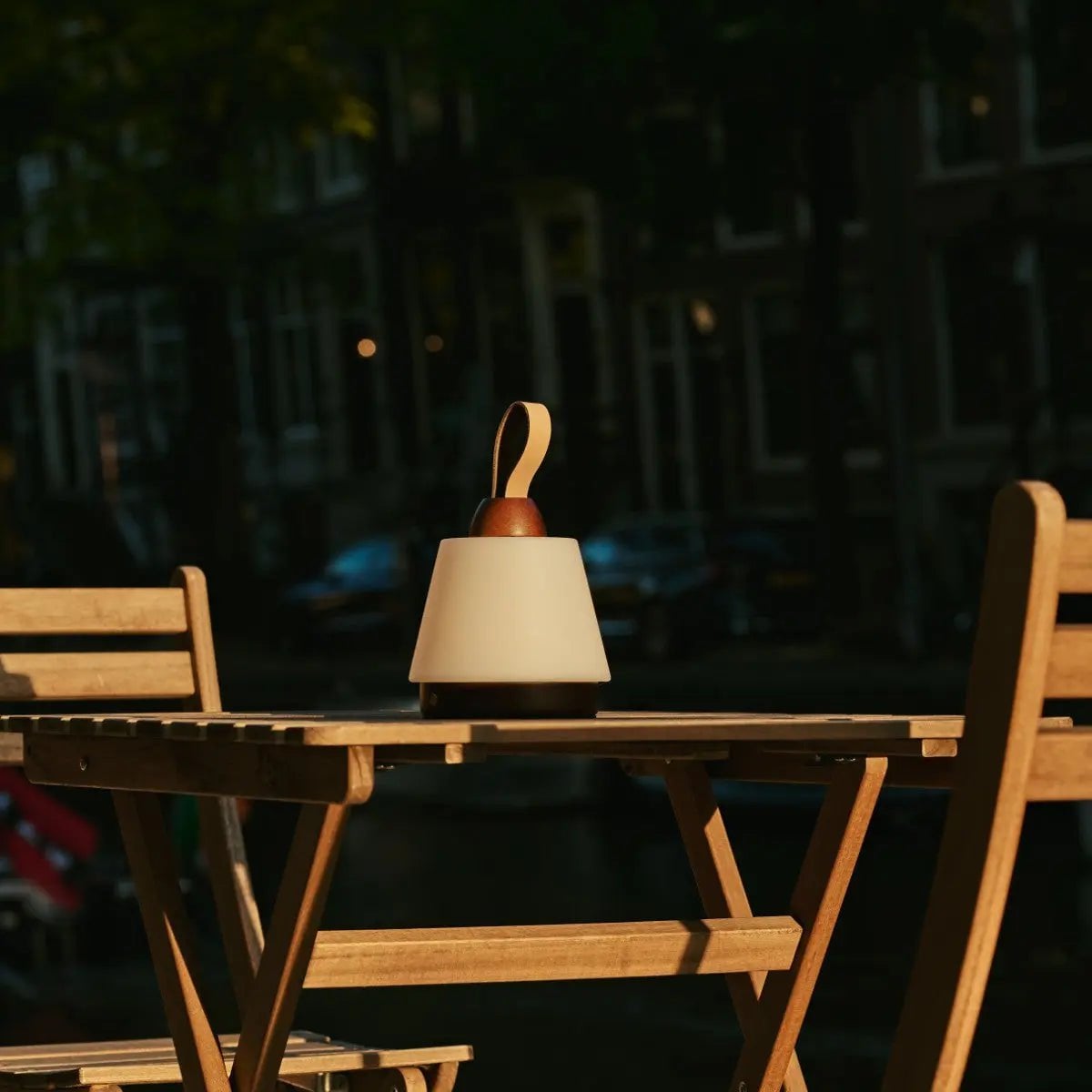 Liv Dark Brown Rechargeable Lamp | Leather Strap, Dimmable & 3 Light Modes - LUXONAS HOME