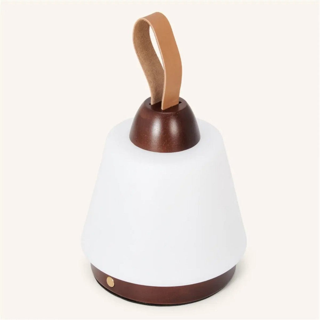 Liv Dark Brown Rechargeable Lamp | Leather Strap, Dimmable & 3 Light Modes - LUXONAS HOME