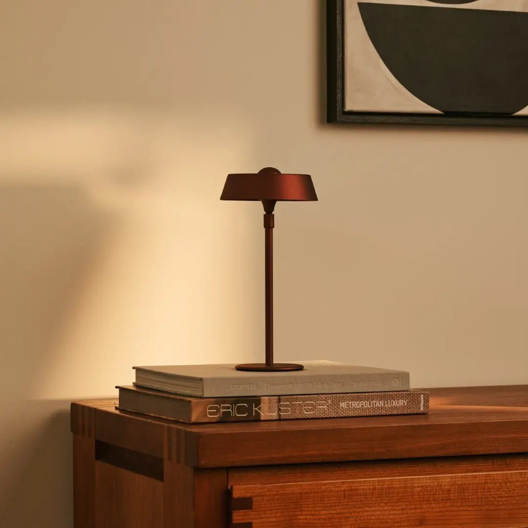 Luca Bronze USB Rechargeable Lamp | Minimalist, Playful & Dimmable - LUXONAS HOME