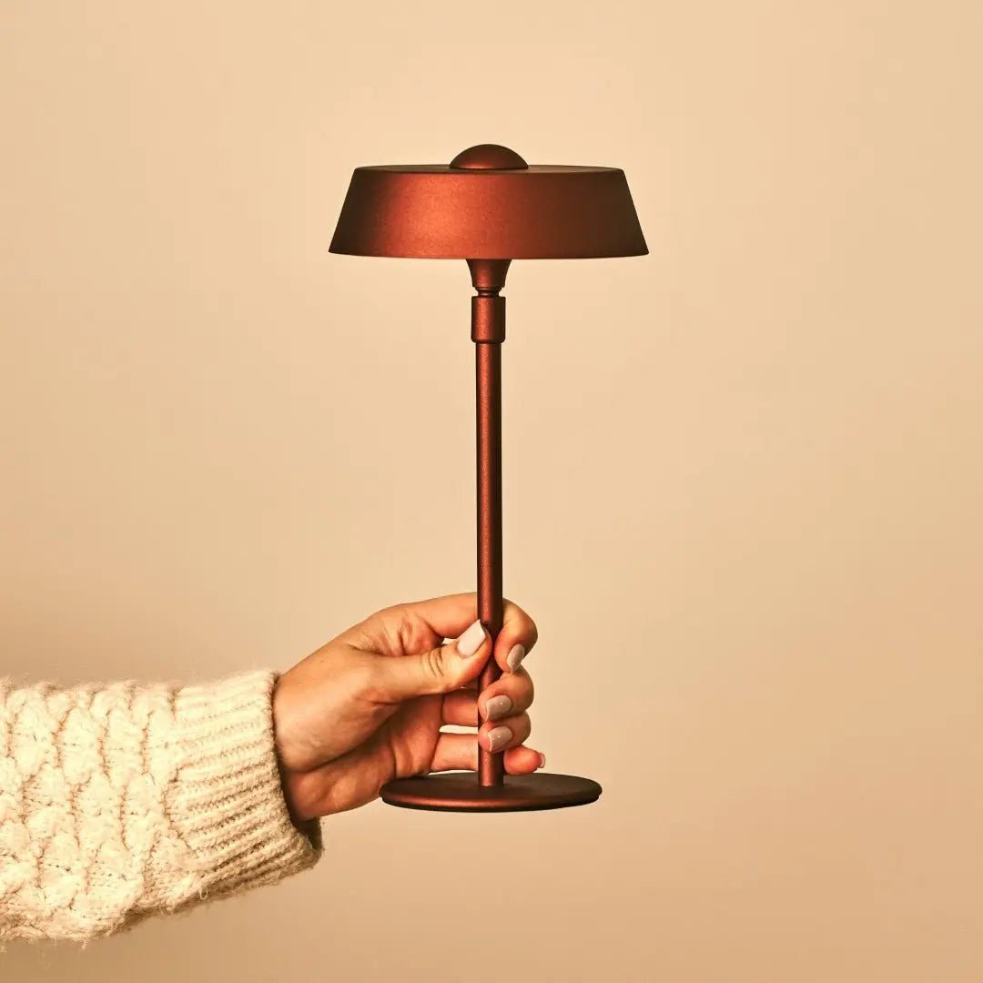 Luca Bronze USB Rechargeable Lamp | Minimalist, Playful & Dimmable - LUXONAS HOME