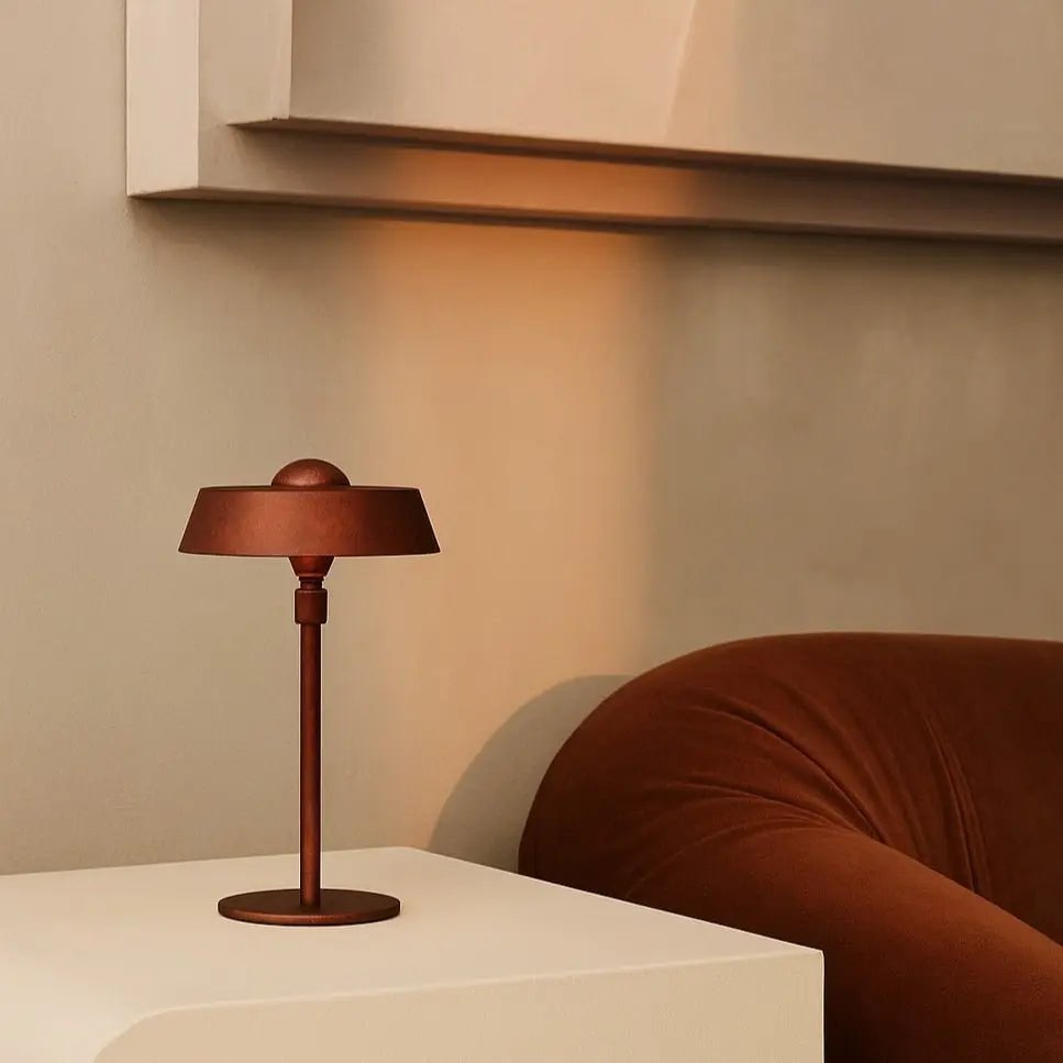 Luca Bronze USB Rechargeable Lamp | Minimalist, Playful & Dimmable - LUXONAS HOME