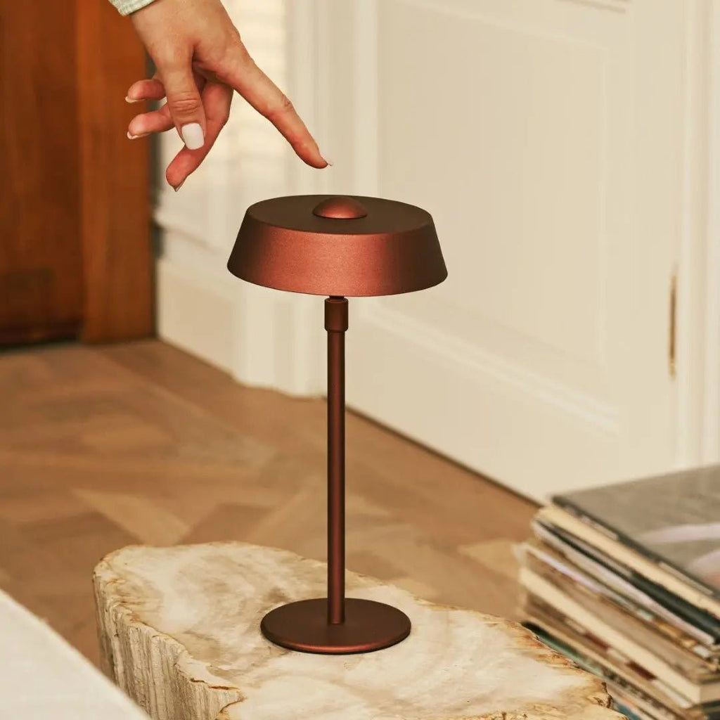 Luca Bronze USB Rechargeable Lamp | Minimalist, Playful & Dimmable - LUXONAS HOME