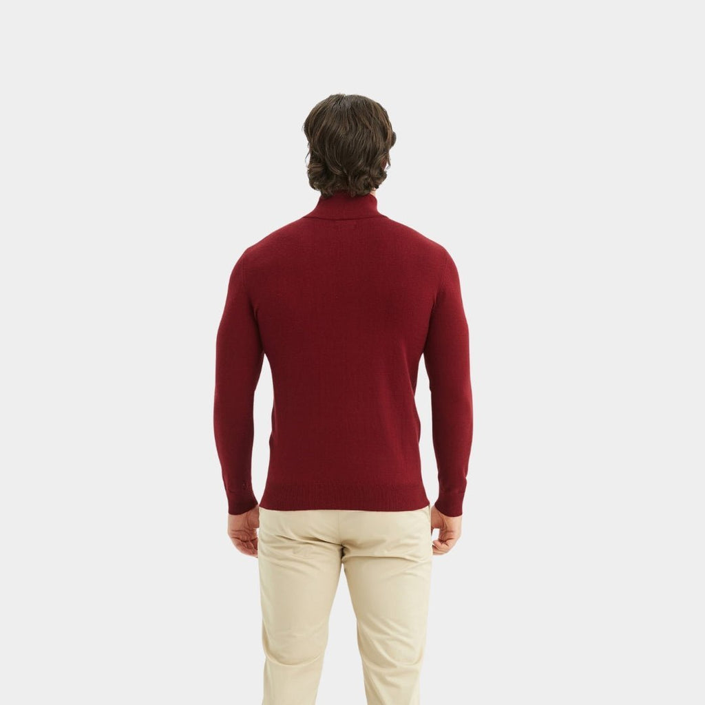 Luxury Zip Neck Sweater - Cashmere Touch - LUXONAS HOME