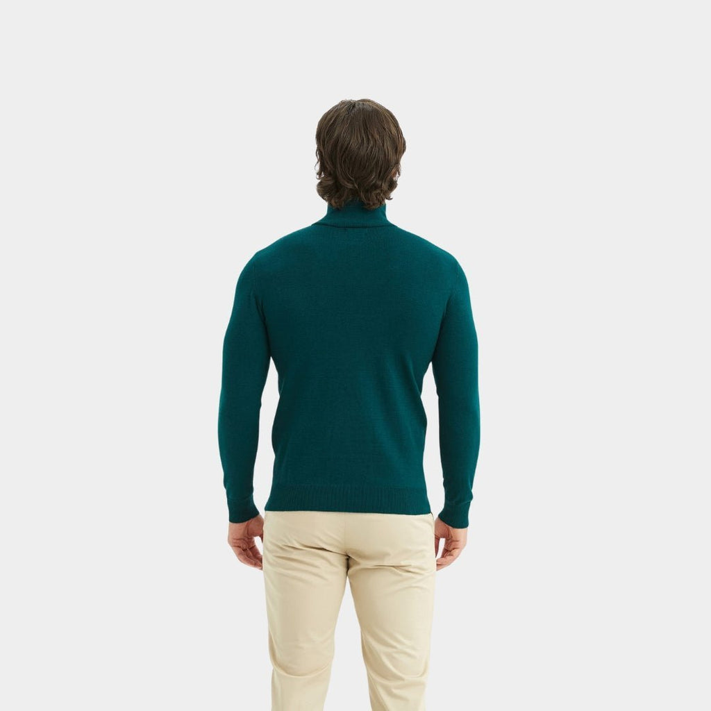 Luxury Zip Neck Sweater - Cashmere Touch - LUXONAS HOME