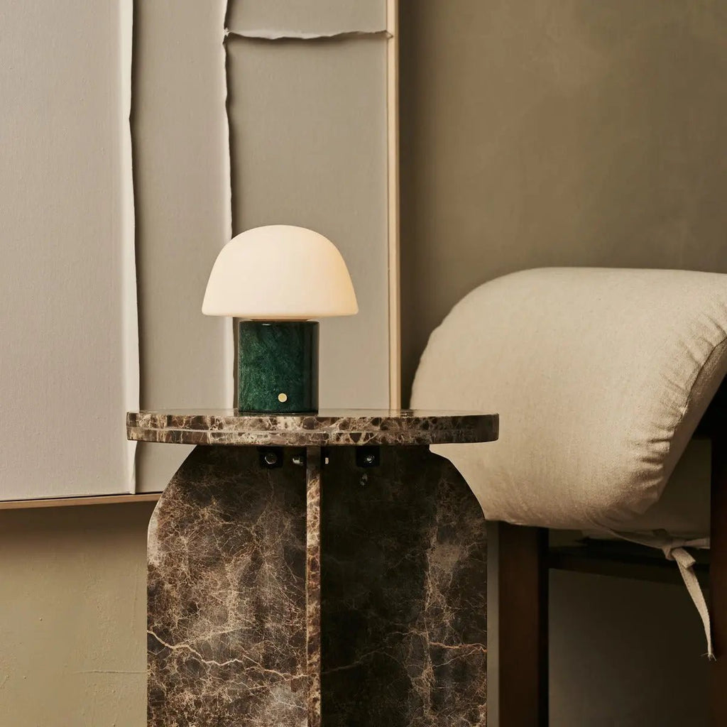 Maes Green – Verde Alpi Marble Rechargeable Table Lamp | Elegant, Stylish & Functional - LUXONAS HOME
