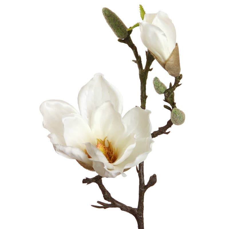 Magnolia Stem 39 cm White - LUXONAS HOME