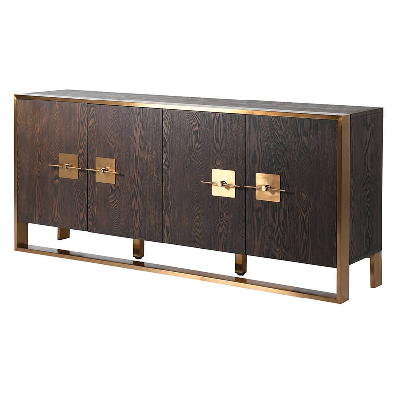 Makore 4 Door Sideboard - Modern Elegance