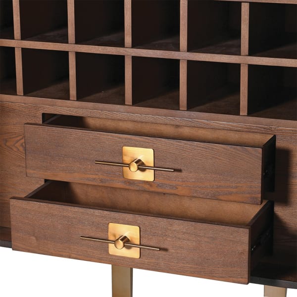 Makore Drinks Cabinet - LUXONAS