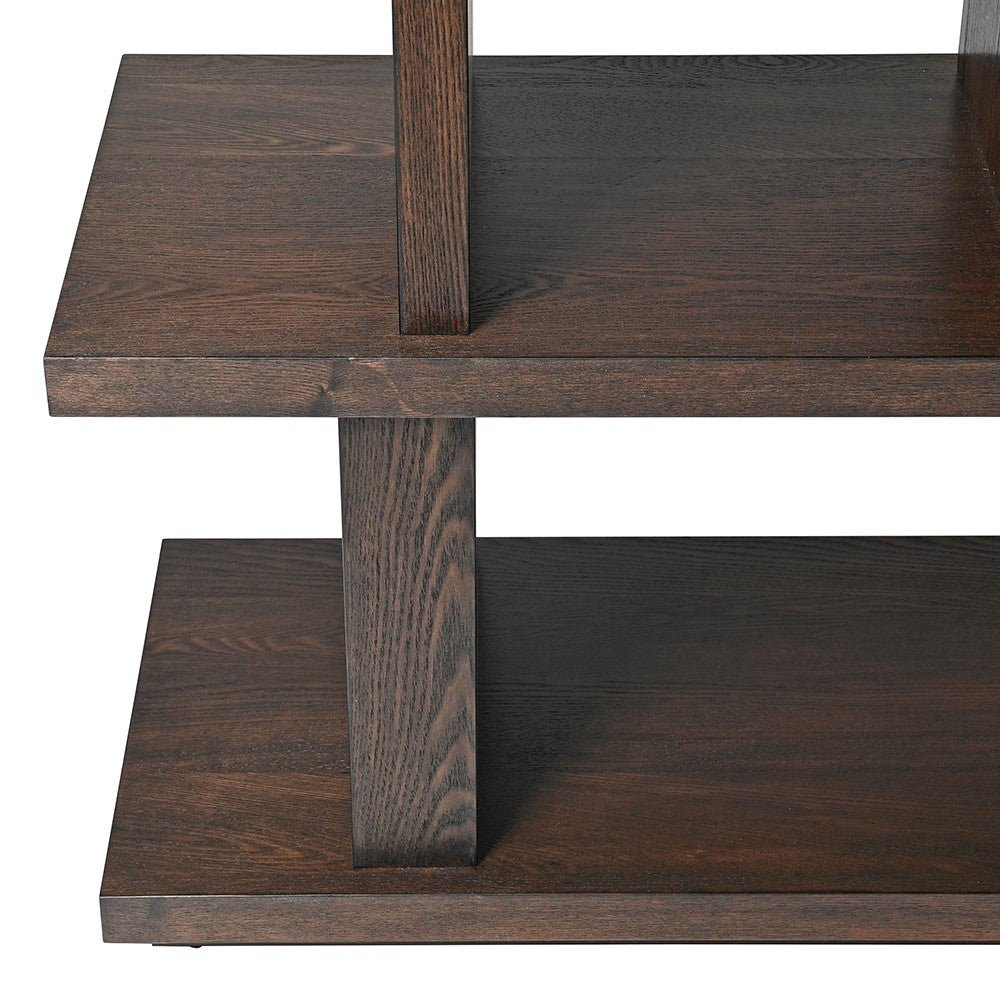Makore Industrial Bookshelf - LUXONAS