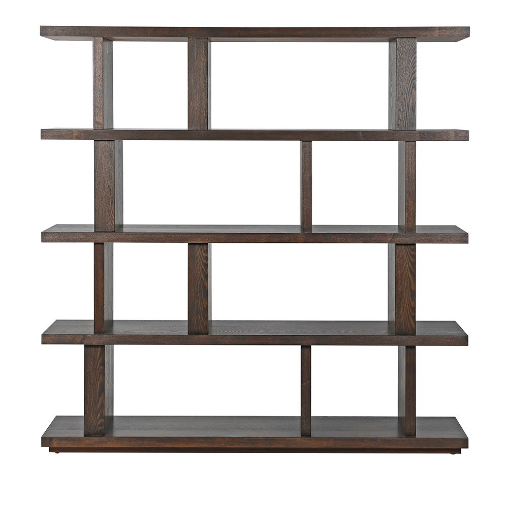 Makore Industrial Bookshelf - LUXONAS