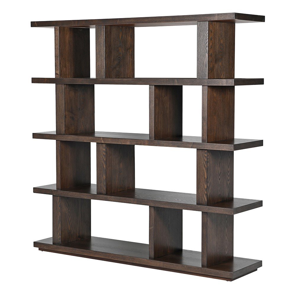Makore Industrial Bookshelf - LUXONAS