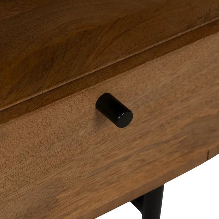 Mango Bedside Nova Curve – Stylish and Functional Nightstand - LUXONAS