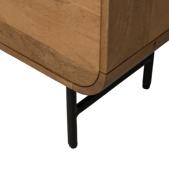 Mango Bookcase Nova Curve - Elegant and Functional Storage Solution - LUXONAS